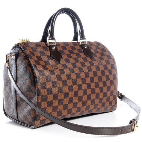 lv speedy damier|speedy 30 damier with strap.